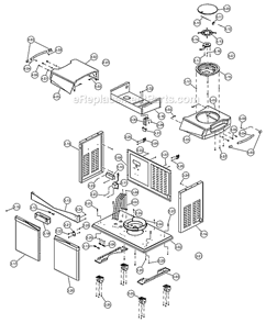 Page B Diagram and Parts List for BE65078-584  Blue Ember Grill